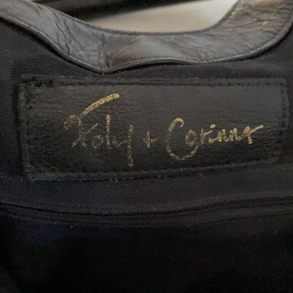 Foley & Corinna Black Leather Toggle Shoulder Bag - Picture 9 of 14